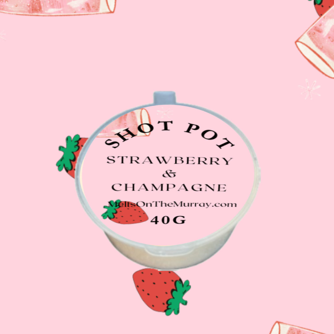 Strawberry & Champagne Shot Pot